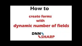 Create form with dynamic number of fields