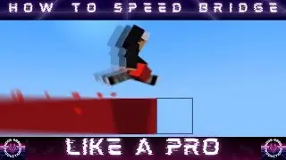 How to speed bridge like a pro! (Minecraft Bedrock)
