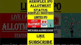 Aeroflex IPO Allotment Status | Aeroflex IPO Allotment | 