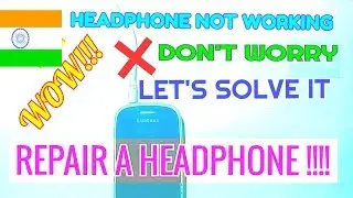 HOW TO | REPAIR A HEADPHONE | DAMAGED HEADPHONE | AT HOME EASILY | BY SAYAN