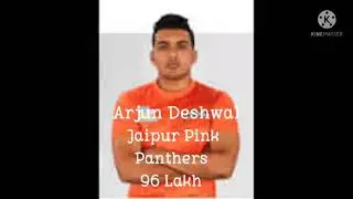 Arjun Deshwal PKL 2021 Auction Jaipur Pink Panthers