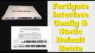Fortigate Interface Config & Static Default Route | Fortinet Firewall Training 