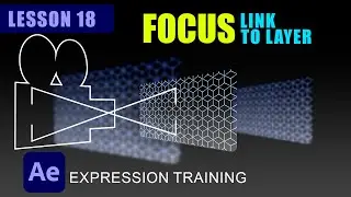 How to Link Camera Focus Distance to a Layer l After Effects Expression Training Lesson 18