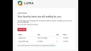 Abandoned Cart Email - Sparsh Magento 2 Extension