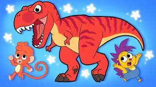 Club Baboo Dinosaurs Fun | Scary Dinosaur Cartoon 1 Hour Video | T-Rex, Spinosaurus and more