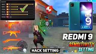 Free Fire Headshot Setting ⚙️ || Redmi 9 [ 200 ] Sensitivity Setting 😱 DPI FOR REDMI MOBILE 📲 FF