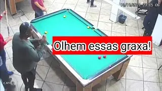 Vejam essa graxa que Nego Wilson coloca, É impressionante. #graxa #efeitos #sinuca #jogos #bar