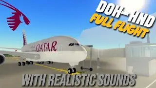 Doha-Haneda full flight as a pilot, with realistic sounds! (ptfs roblox)