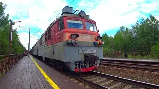 Несутся Грузовые. Нижний Новгород  (Стригино) / Freight trains in Russia (Nizhny Novgorod)