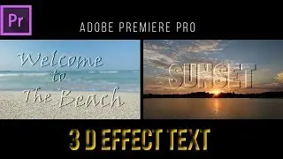 How to create 3D Text Effect on Video - Adobe Premiere Pro Tutorial