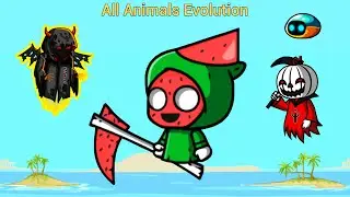 All Animals Evolution With Water Melon Reaper (EvoWorld.io)