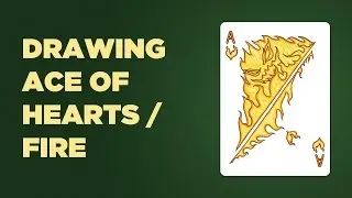 Drawing The Ace Of Hearts aka Ace of Fire for Video Day 257