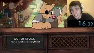 buying every item in Cuphead +  DLC items in 16.29 seconds (WR) (LOUD WARNING)