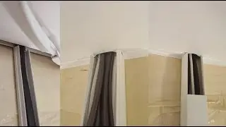 Как обойти кабель-канал натяжным потолком? / Натяжной потолок своими руками