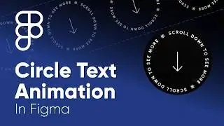 How to Make Circle Text animation in Figma in 5 minut 
