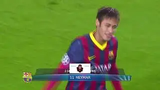Neymar First Hat Trick for Barcelona