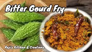 Bitter Gourd Fry Recipe/Bitter Gourd Coconut Fry/Kakarakaya kobbari Vepudu/Hagalakai Palya
