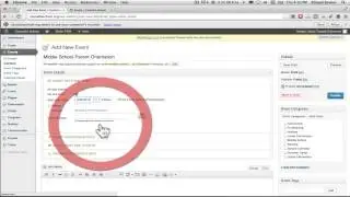 Adding Events to wordpress website