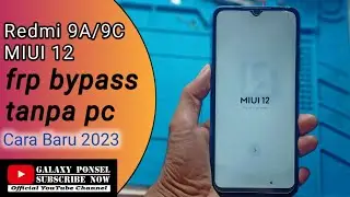 Redmi 9A MIUI 12 bypass frp akun google tanpa pc