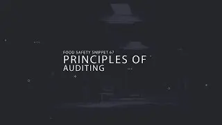 Principles of Auditing | Food Safety Snippet 67