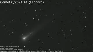 Comet C/2021 A1 (Leonard) animation - Dec 04, 2021