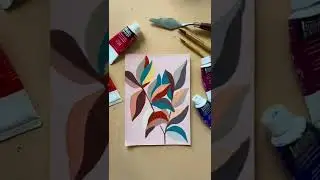 Abstract floral painting for beginners 