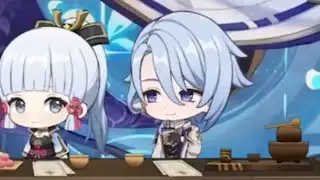 Ayato drinking boba on livestream | genshin shorts