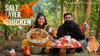 Chicken Cooked Under a thick layer of SALT | BeardMan Cooking Tamil | Chicken Recipe | Spicy Food