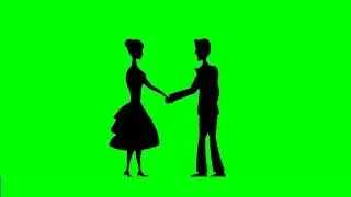 Love animation green screen video background beautifully couple