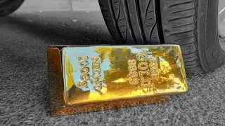 EXPERIMENT: 1KG GOLD BAR vs Car | Crushing Crunchy & Soft Things by Car!