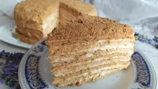 Самый вкусный домашний Медовик рецепт / Классический торт Медовик  с кремом-пломбир / Медовый торт