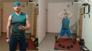 #КроссфитКомплекс "ЭЛТОН" #гантели2х16кг от #ВетврачГиревик #kettlebellvet #тренировкиДома #вызов