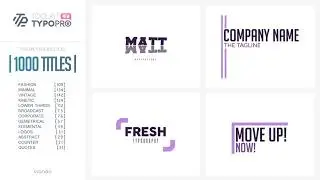 Free TEMPLATE AFTER EFFECT   TYPOGRAPHY PACK – TITLE ANIMATION – KINETIC – MINIMAL – VINTAGE