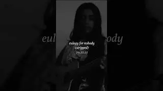 You guys asked for it Eulogy for Nobody (Stripped) releasing next Friday 🫶🏾 thank you for the love