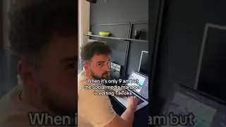 When It's Only 9 AM But The Social Media Manager is Editing TikToks