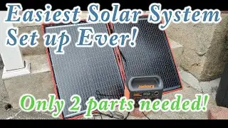DOKIO Foldable Solar Panel Kit: Unboxing / Connect to Jackery Solar Generator - camping power outage