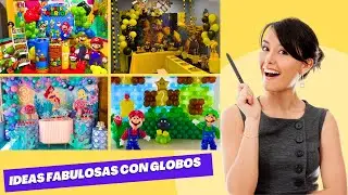 ✨Decoración de globos en FIESTAS INFANTILES - 🎈Ideas fabulosas y creativas