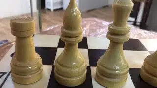 Шахматы турнирные утяжеленные в комплекте с доской