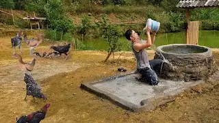 The young man abandoned city life to return to the forest and design a free natural water source.
