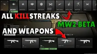 ALL MW2 BETA WEAPONS AND KILLSTREAKS - Modern Warfare 2