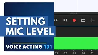 Set Your Microphone Level for Voice-Over