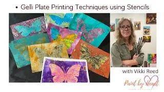 Gelli Plate Printing Techniques Using Stencils