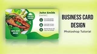 Visiting Card Design in Photoshop | Business Card Design in Photoshop