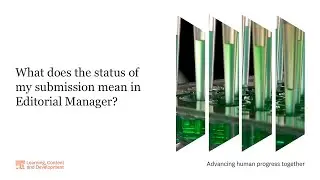 What does the status of my submission mean in Editorial Manager?