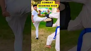 COMBAT SCORING KICK 😱| TKD #taekwondoitf #sport #worldtaekwondo #openfight #taekwondo #trending