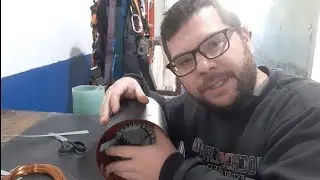 MOTOR TRIFÁSICO QUEIMA POR FALTA DE FASE. VAMOS REBOBINAR ELE.