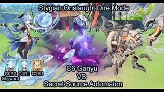 C6 Ganyu vs Stygian Onslaught Dire Mode - Secret Source Automaton [Genshin Impact]