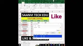 #shorts | #exceltips | #exceltipsandtricks | #excel | #excelhacks #exceltutorial #saanvitechedu