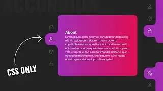 CSS Only Tabs with Sliding Indicator | CSS Curve Outside