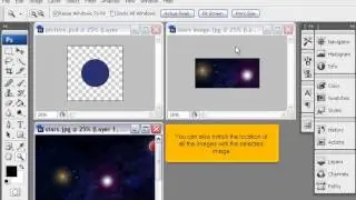 Rearranging and closing all open documents in Photoshop